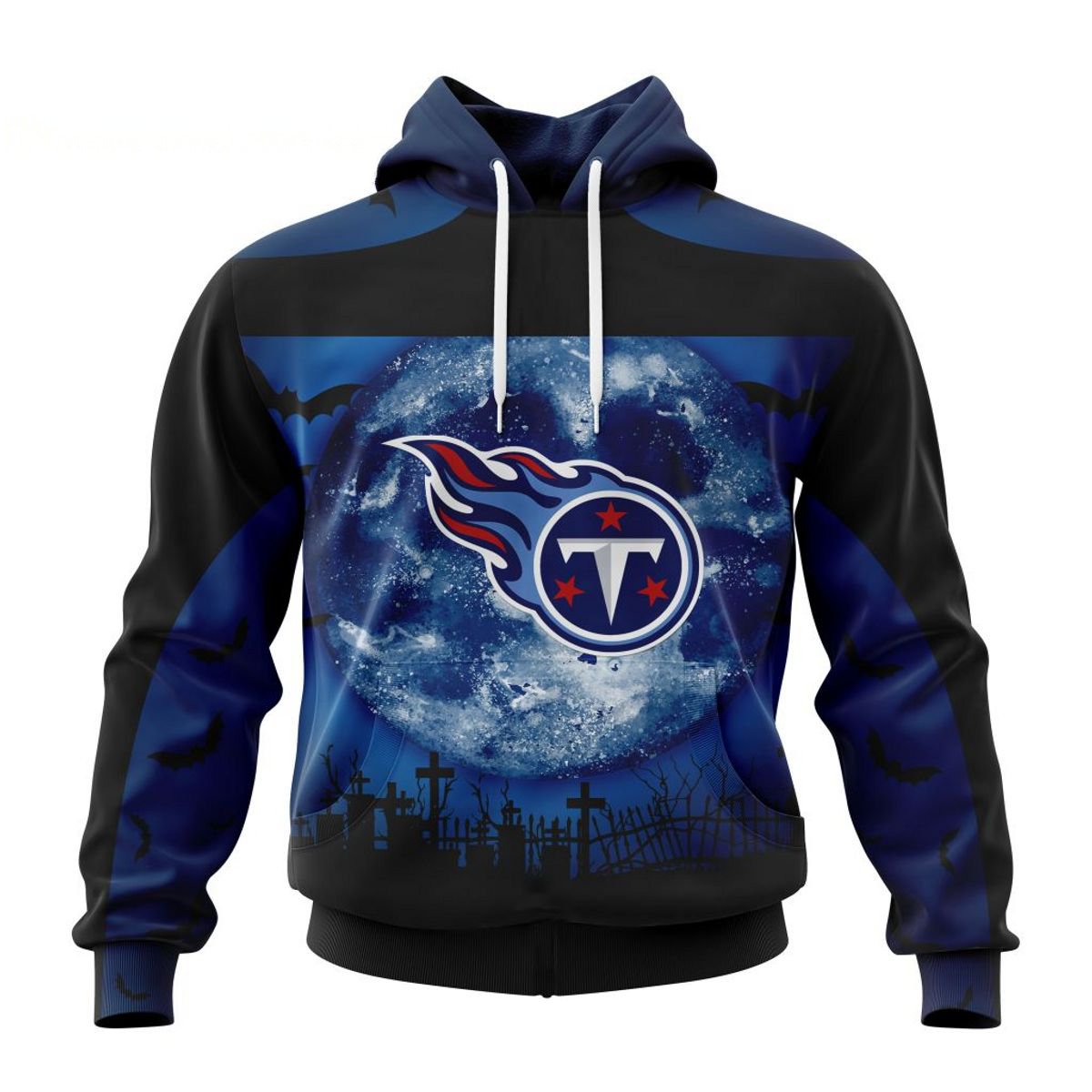 Tennessee Titans NFL Skull 3D Printed Hoodie - Teeruto