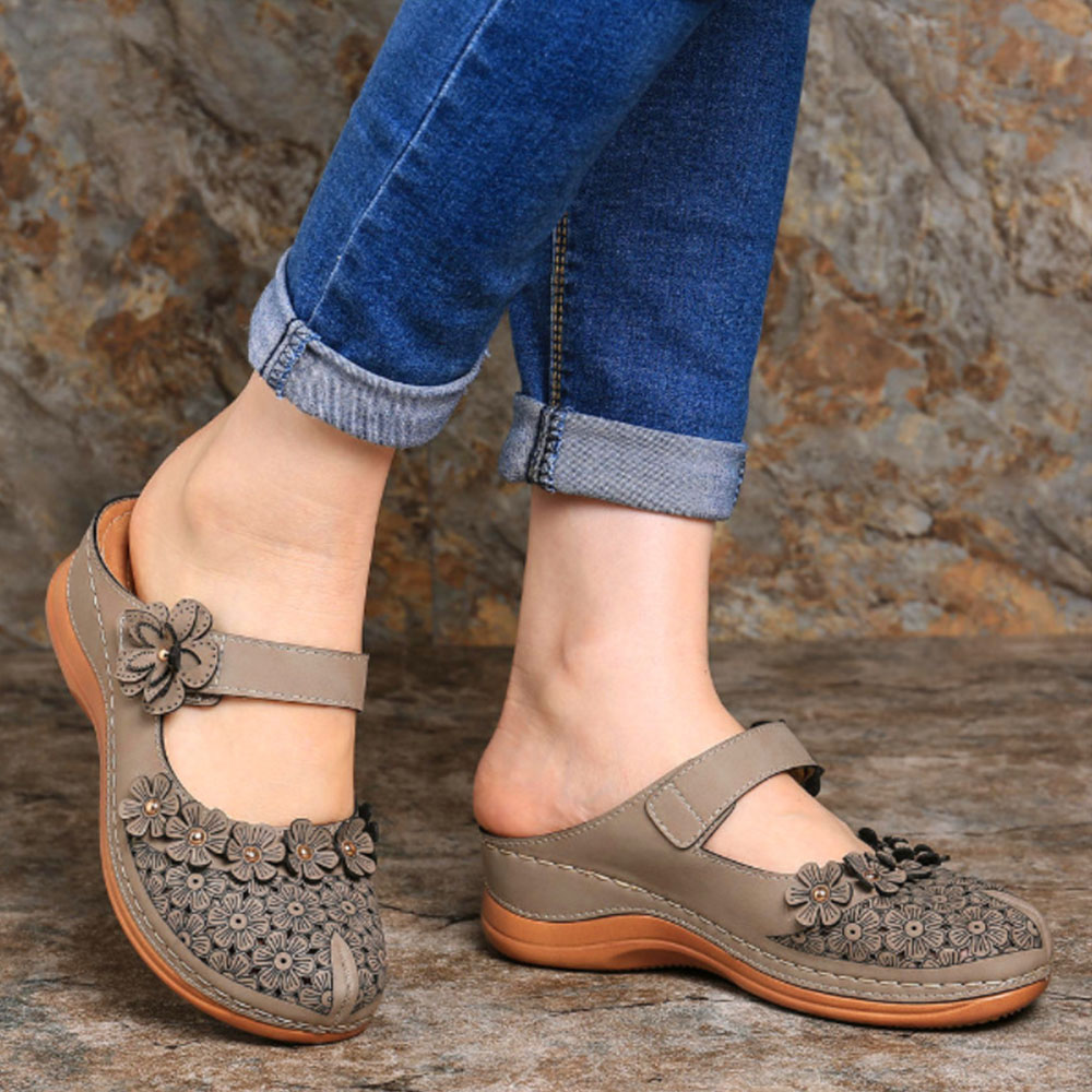 Castillotigo™ Pantuflas con motivo floral