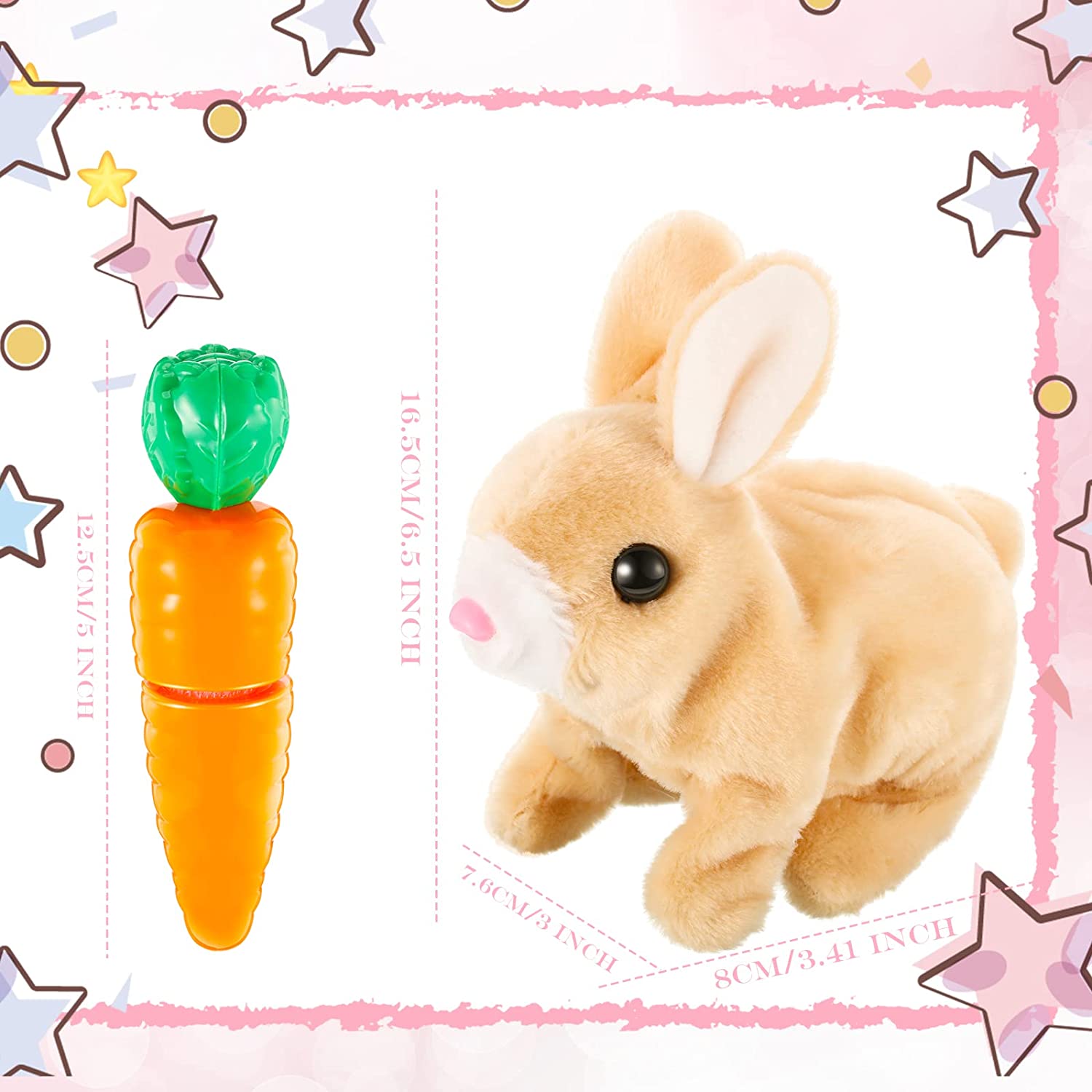 🎁Easter Promotion——🐇Plush Electric White Rabbit🐇