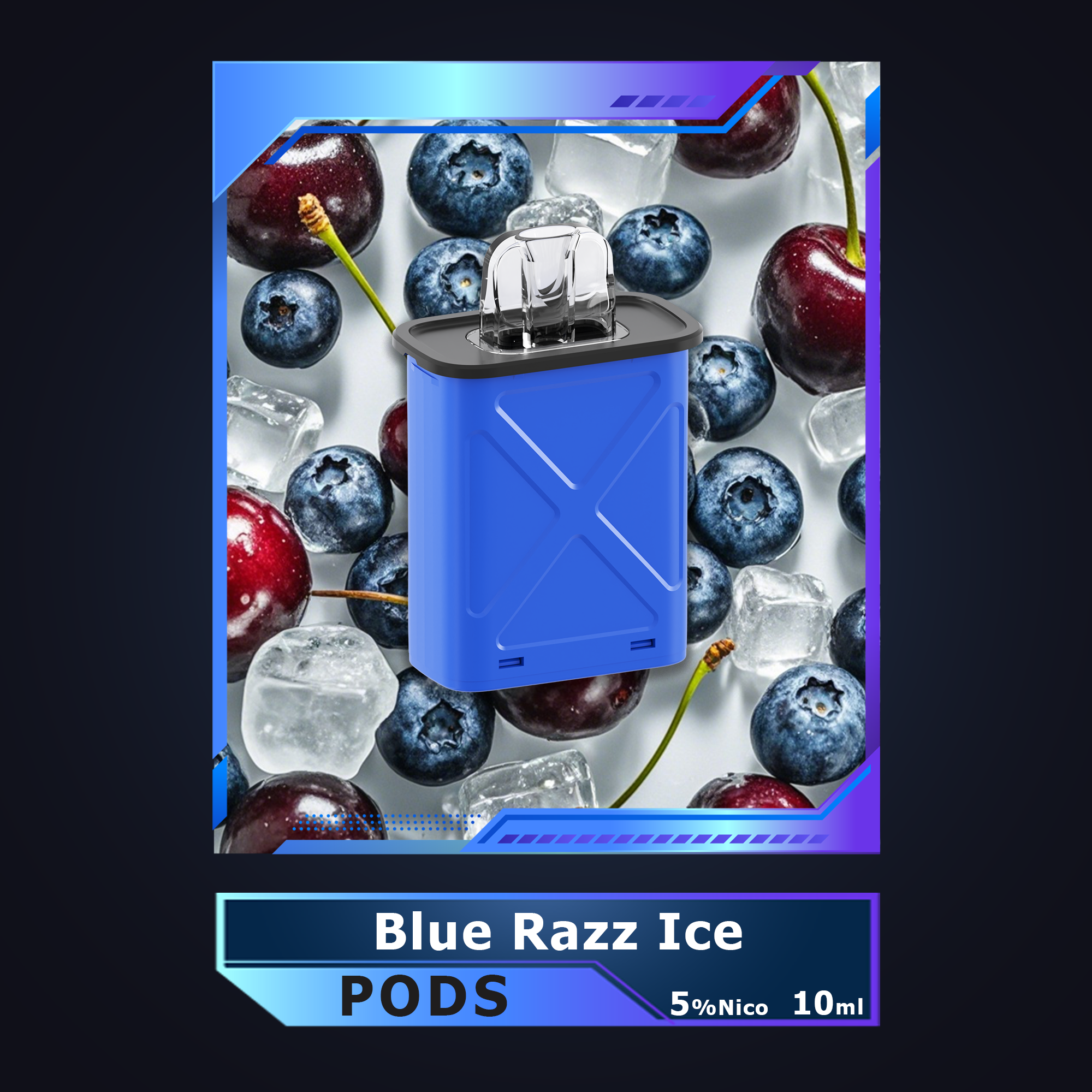 Blue Razz Ice-Vapepie Disposable Pod 10000 PUFFS