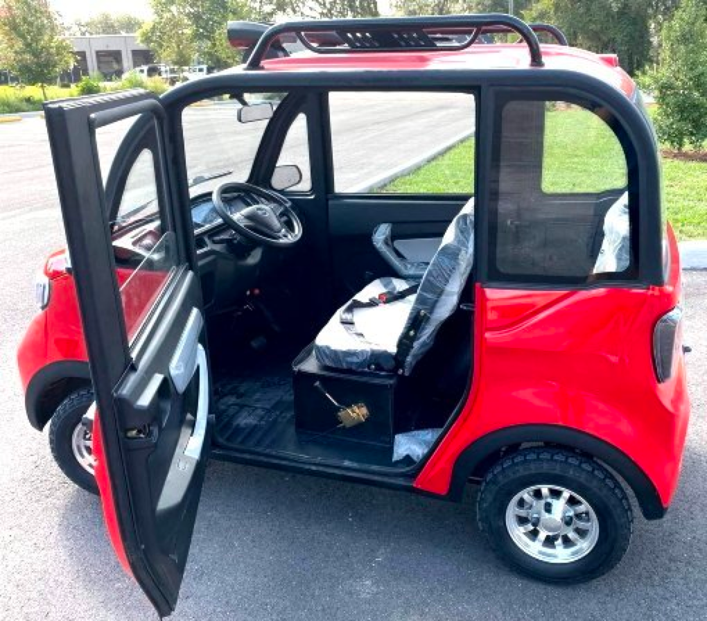 🔥[Venta directa de fábrica] Coche eléctrico de 4 plazas (con aire acondicionado y calefacción)