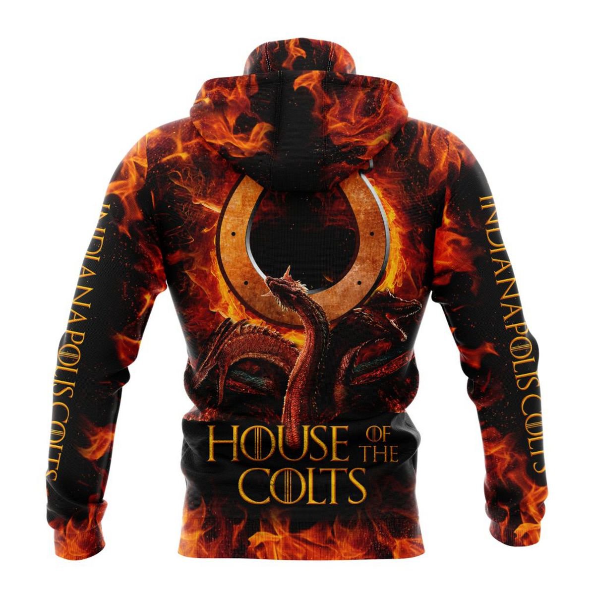 INDIANAPOLIS COLTS GAME OF THRONES – HOUSE OF THE COLTS 3D HOODIE