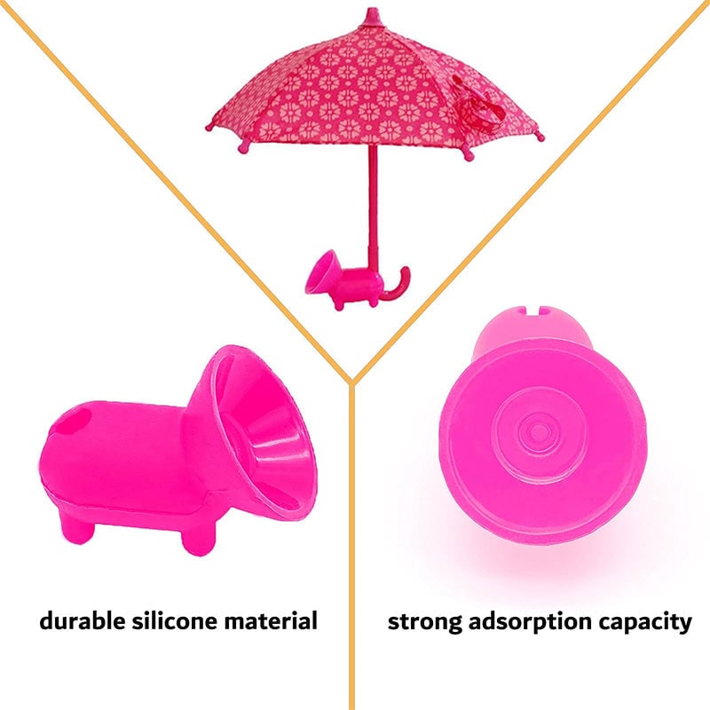 Cute Mobile Phone Holder With Sun Umbrella