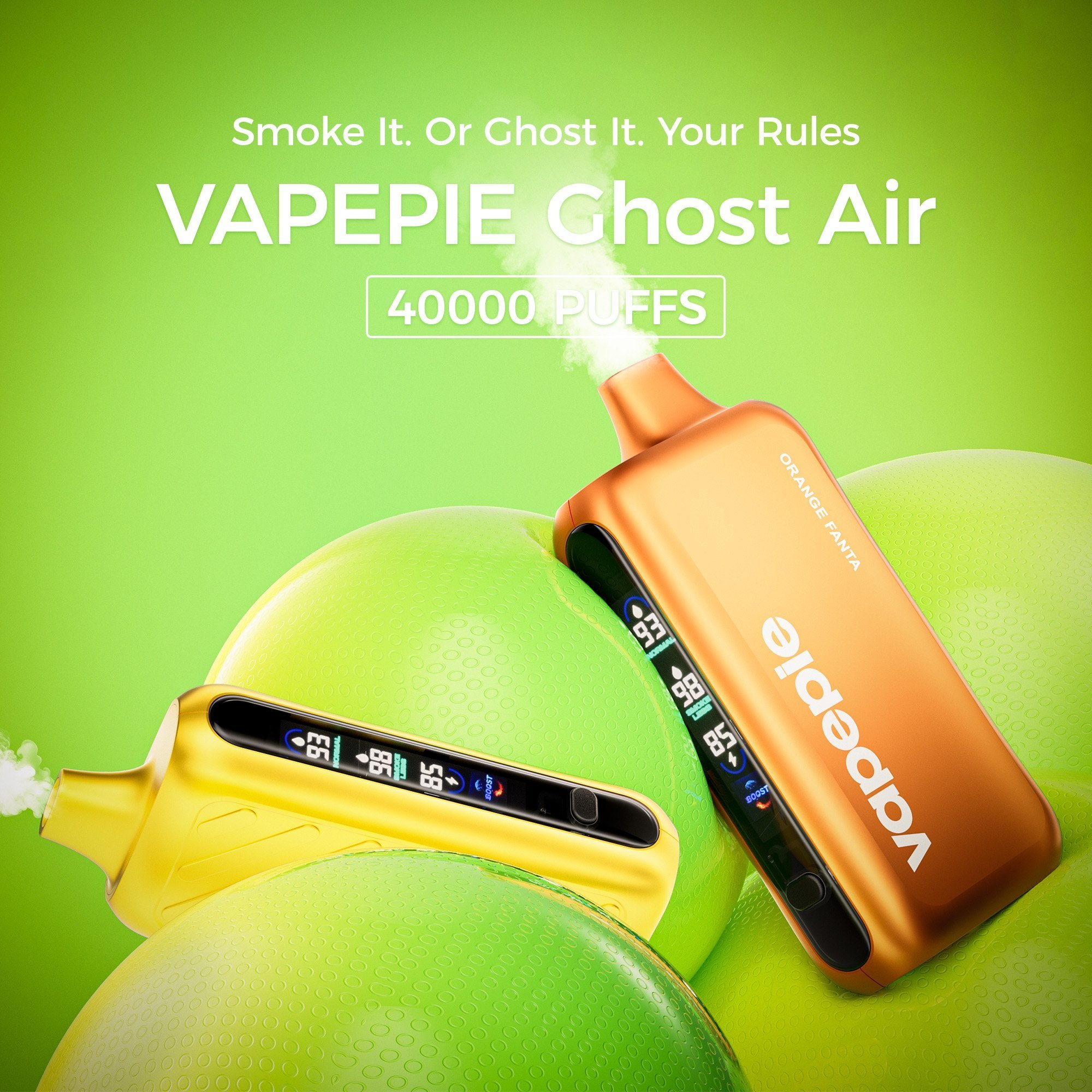 🍑Vapepie GhostAir 40000 Tiri Senza Fumo Vape Monouso Doppio Serbatoio