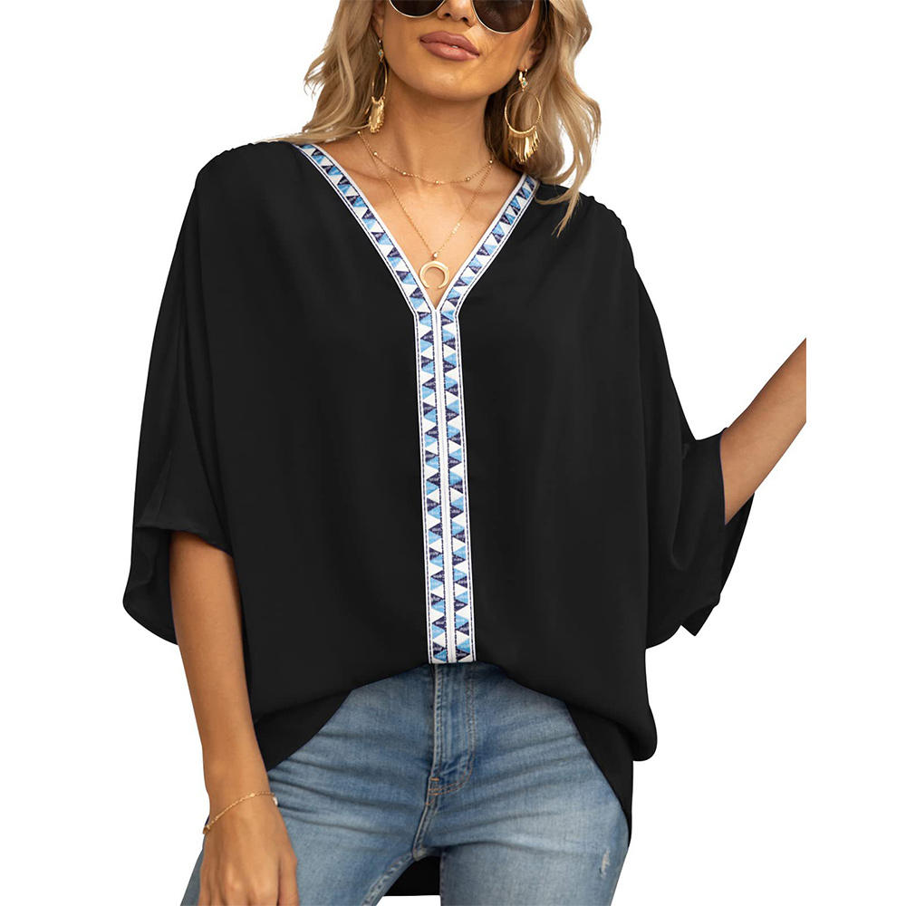 Castillotigo™ Camisa de gasa con manga dolman