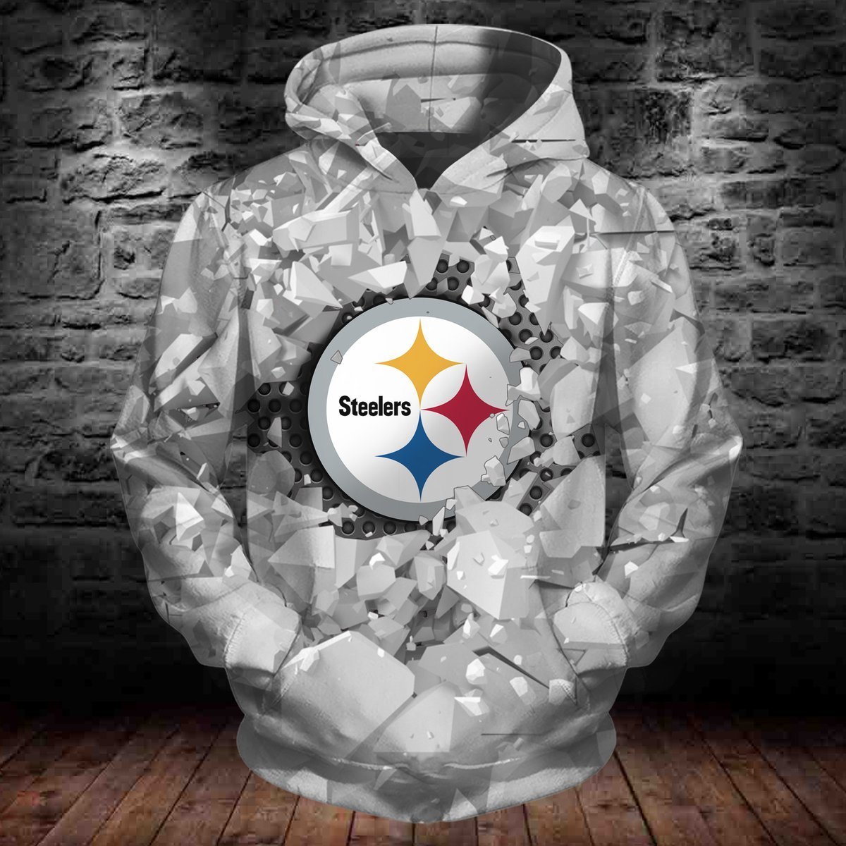 STEELERS 3D HOODIE ICE5