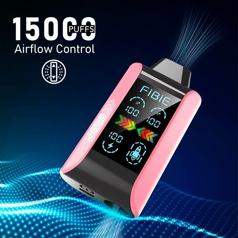 👺FIBIE 15000 Dual Flavors (Dual flavor switch Over 100,000 positive reviews)