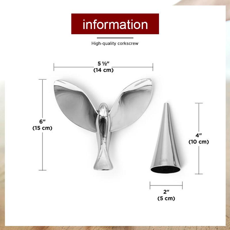 Higolot™ High quality metal texture balance bird corkscrew like a work of art