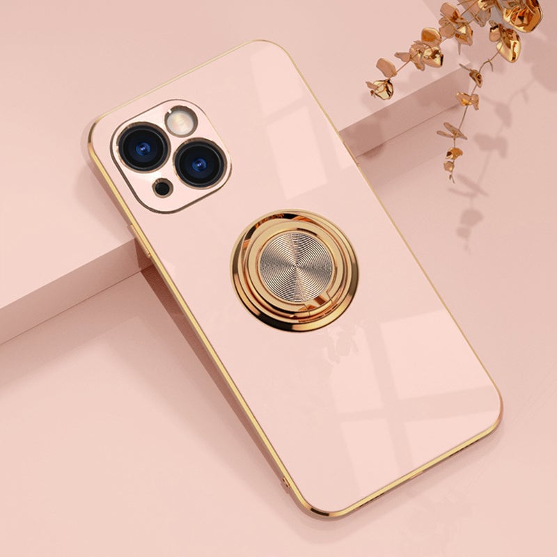 Plated Case with Ring For iPhone