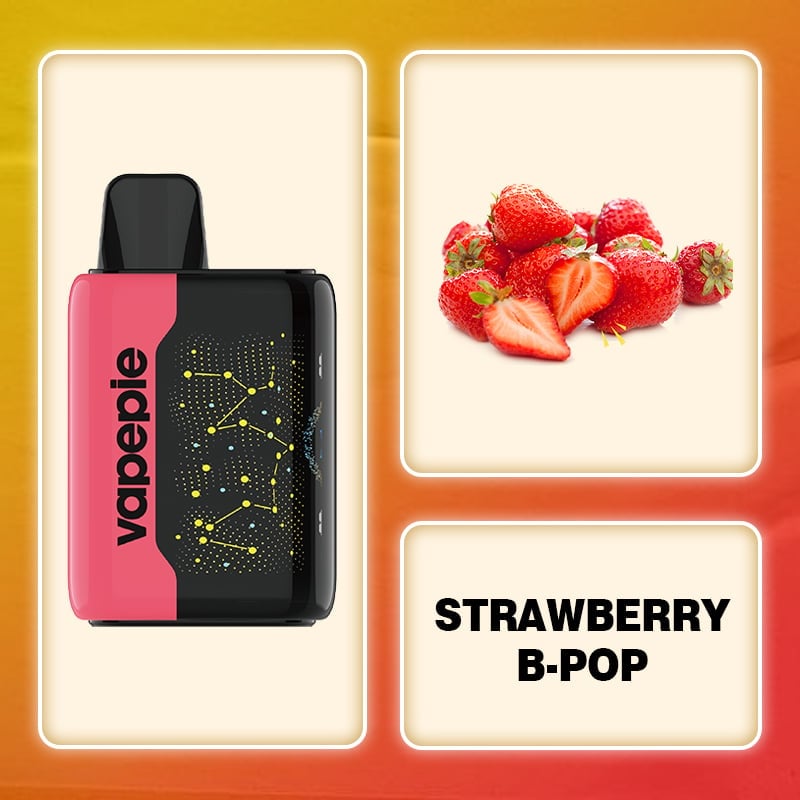 STRAWBERRY PUNCH & VAPEPIE 25000 PUFFS - Star Sky Curved Screen