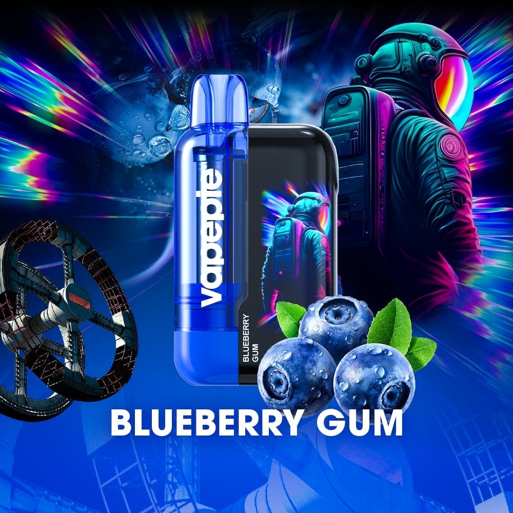 Vape met bosbessensmaak | Vapepie Ultra Phantom met 30.000 trekjes