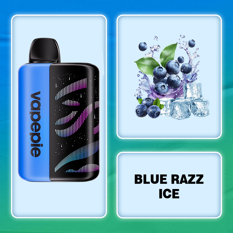 BLUE RAZZ ICE & VAPEPIE Galactic Gleam 35000 Puffs Vape