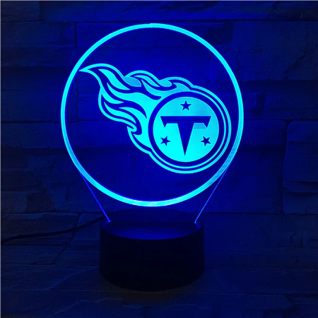 TENNESSEE TITANS 3D LED LIGHT LAMP