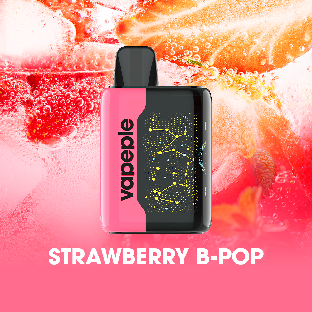 STRAWBERRY B-POP & VAPEPIE 25000 PUFFS - Star Sky Curved Screen