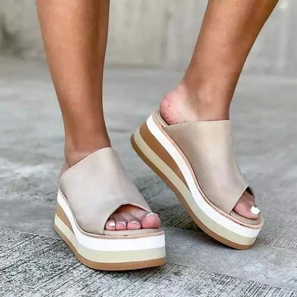 Castillotigo™ Nuevas pantuflas sin cordones con cuña y plataforma