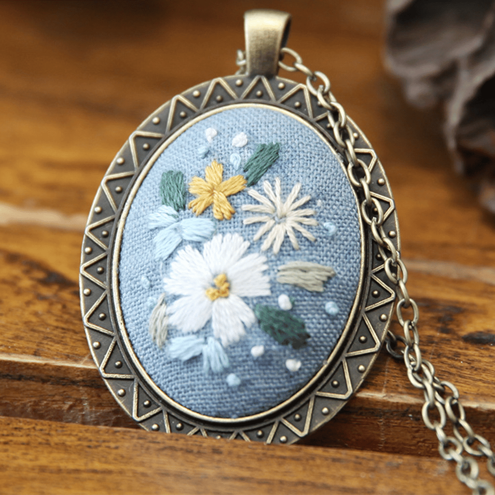 Maydear Embroidery Pendant Kit Set for Beginner