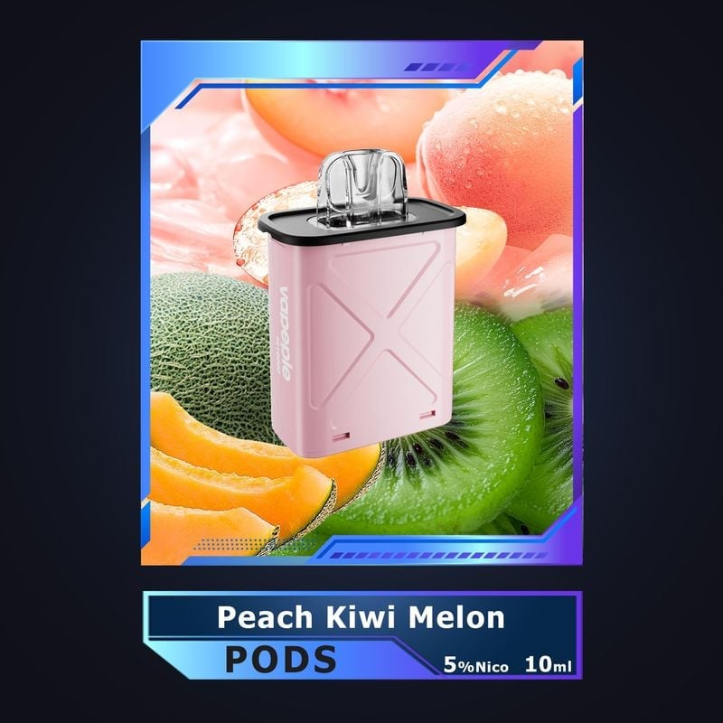 VAPEPIE FlexSwitch Kit descartável com sistema de pod – 10.000 tragadas, conjunto com 22 sabores e pod recarregável