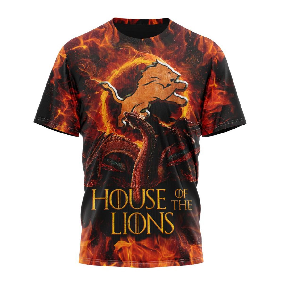 DETROIT LIONS GAME OF THRONES – HOUSE OF THE LIONS 3D HOODIE