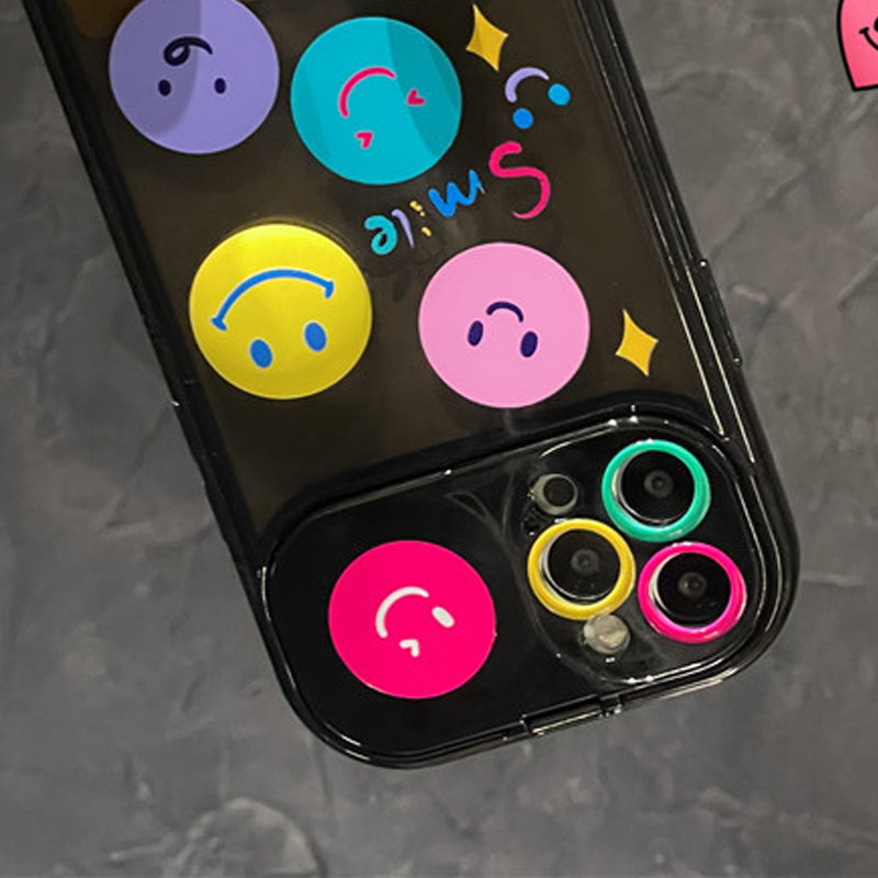 Smiley Mirror Holder Case For iphone