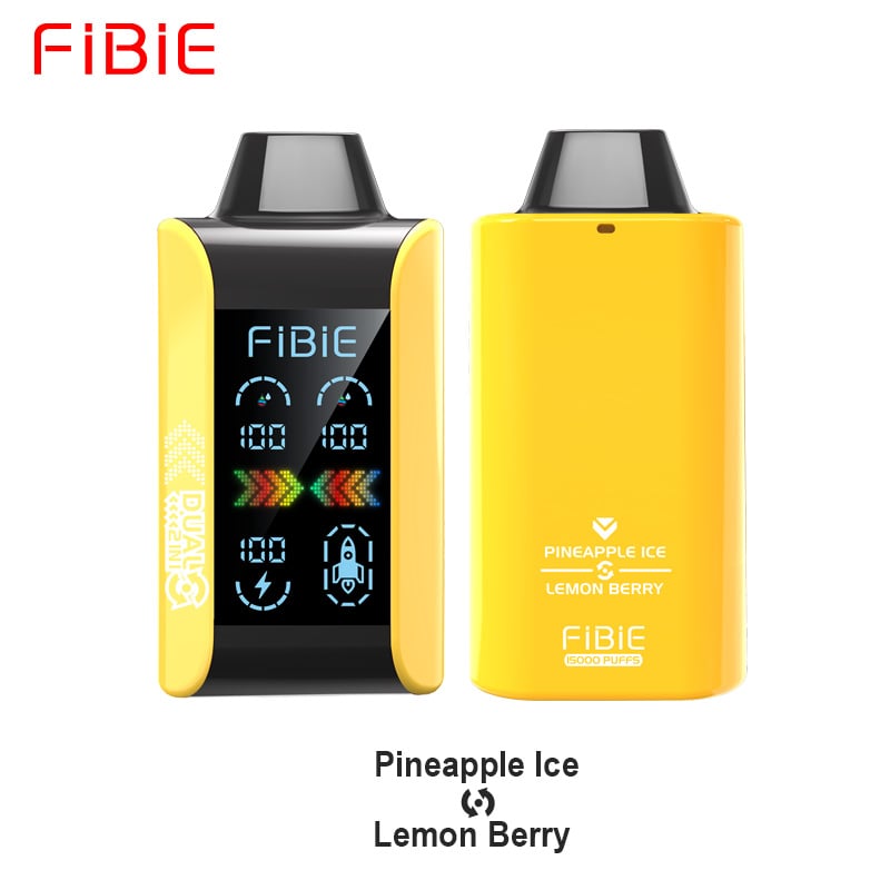 PINEAPPLE ICE & LEMON BERRY -FIBIE 15000 PUFFS Dual Flavors