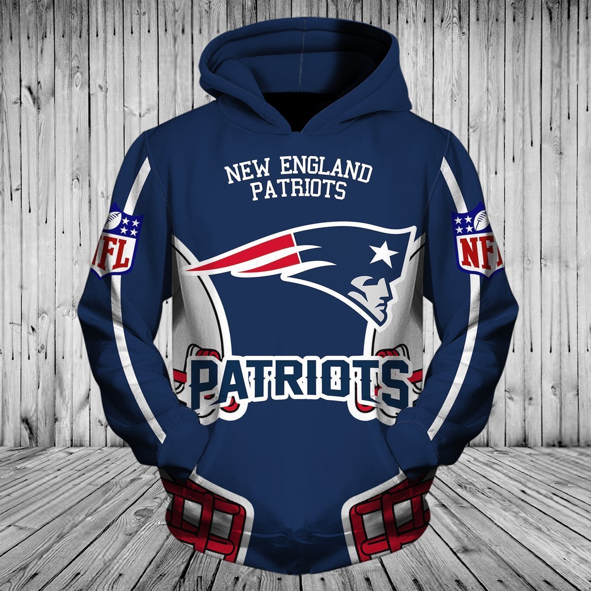 PATRIOTS 3D HOODIE 7