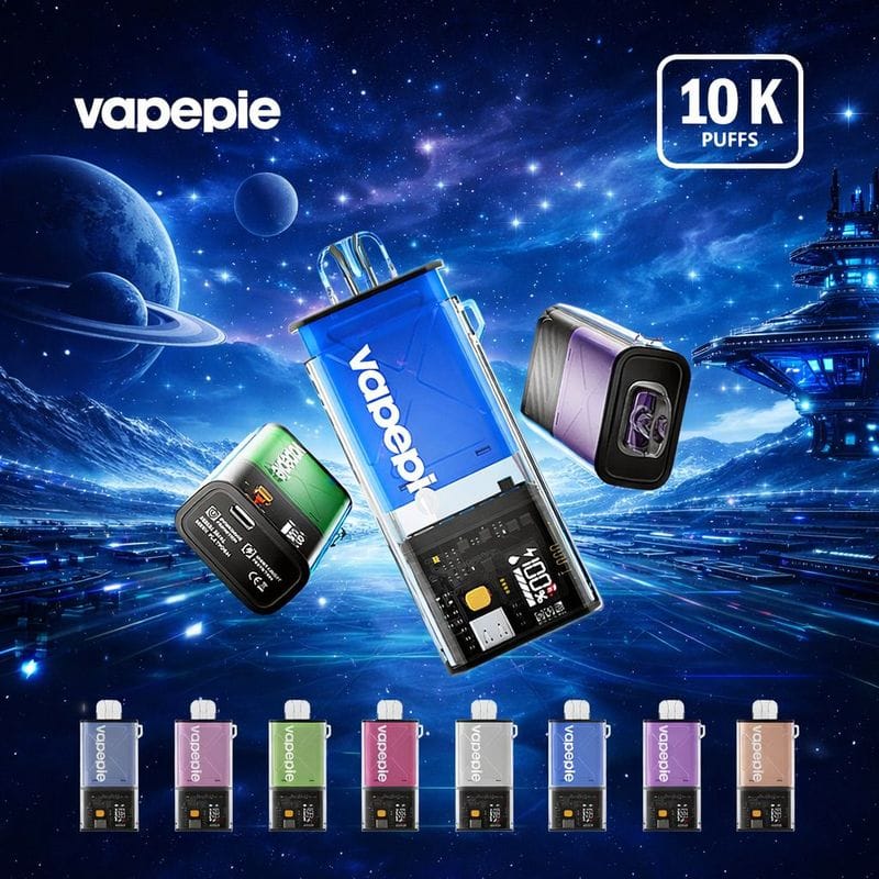 VAPEPIE FlexSwitch Disposable Pod Kit - 10000 Puffs, 22-Flavor Set with Rechargeable Pod