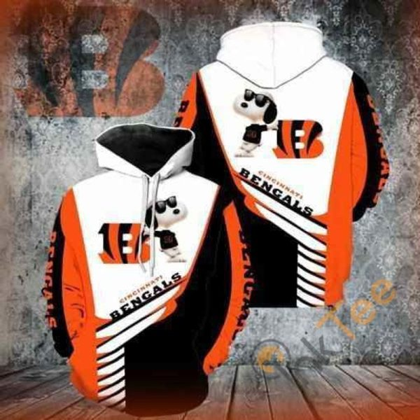 CINCINNATI BENGALS 3D HOODIE SKULL 108