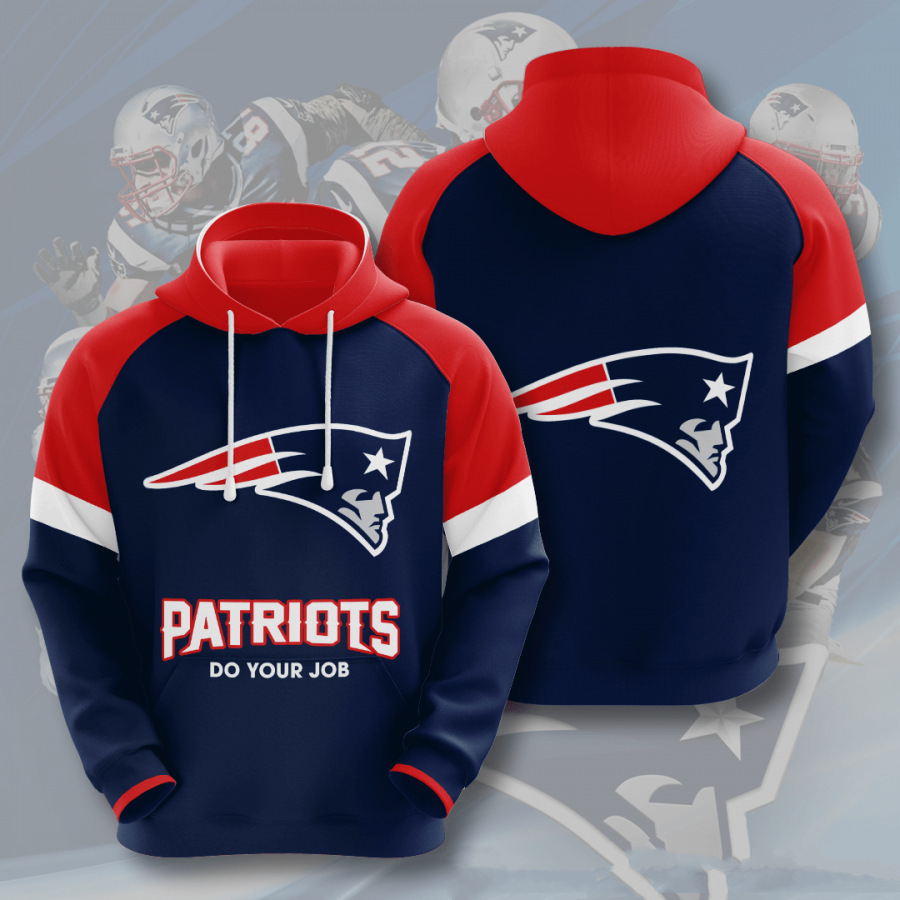 NEW ENGLAND PATRIOTS 3D HOODIE LRP2101