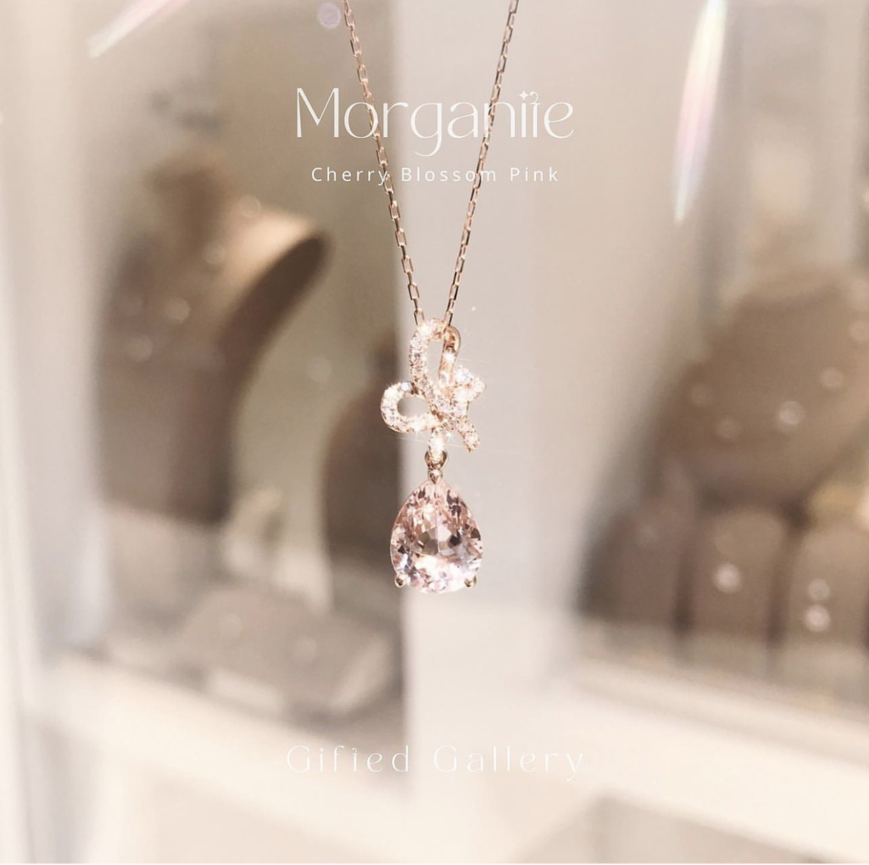 2CT Morganite Necklace By Gifted Gallery