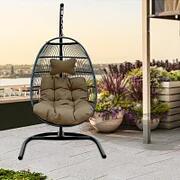 Egg Seat Hang Swing Chair With Stand