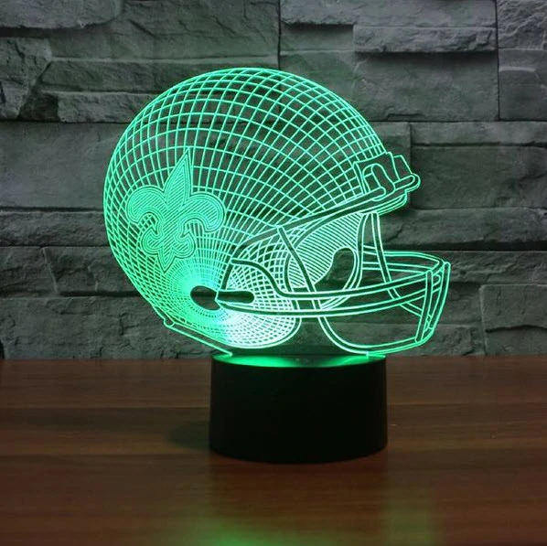 NEW ORLEANS SAINTS 3D LAMP PERSONALIZED