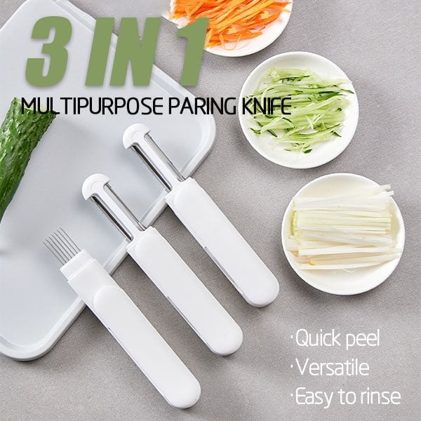 🔥3 in 1 Multifunctional Rotary Paring Knife