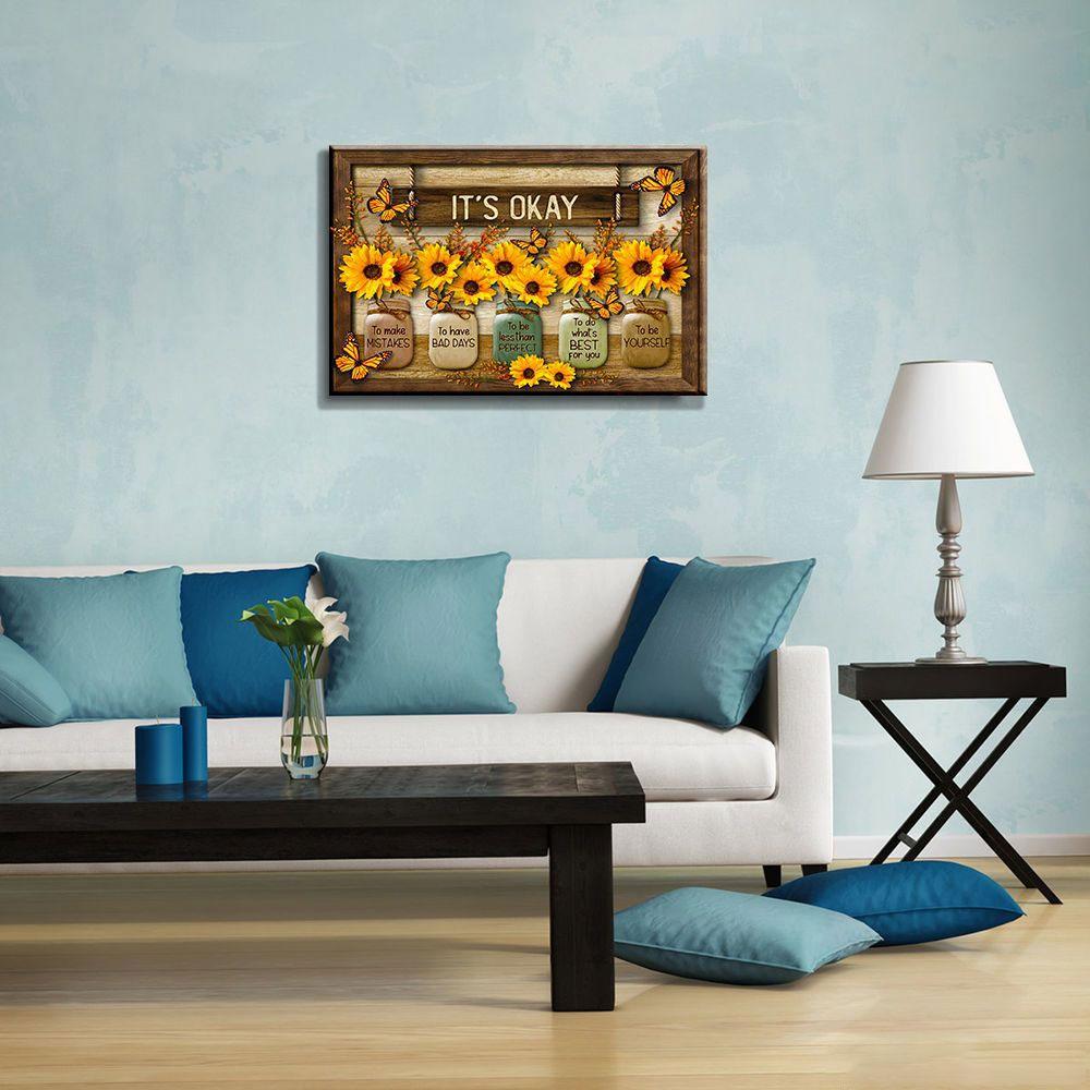 Higomore™ Butterfly Sunflowers Wall Art