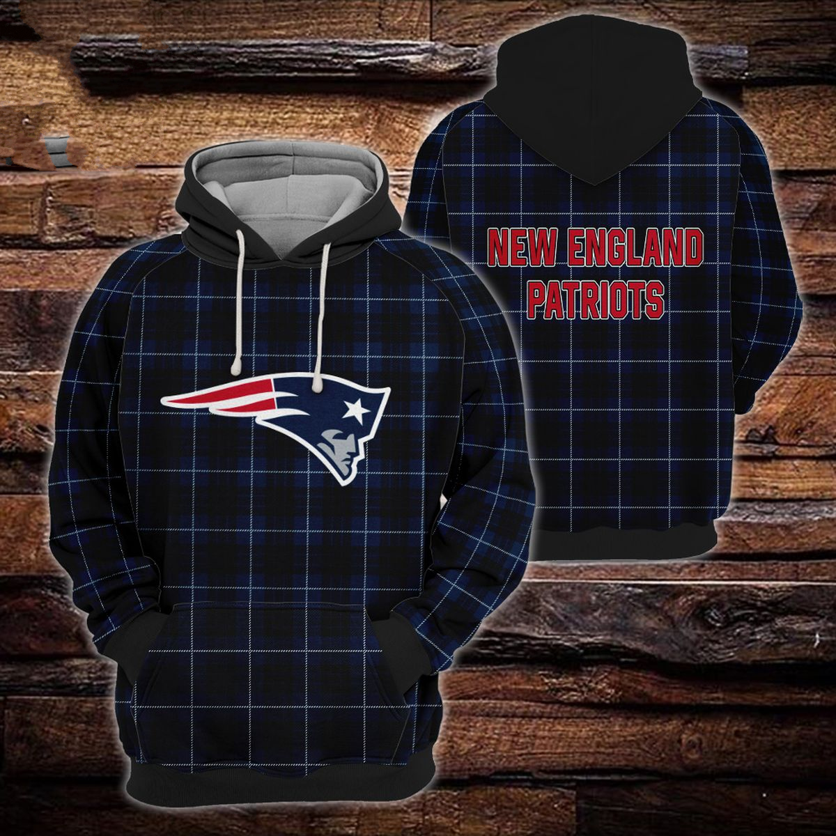 NEW ENGLAND PATRIOTS 3D HOODIE SKULL101