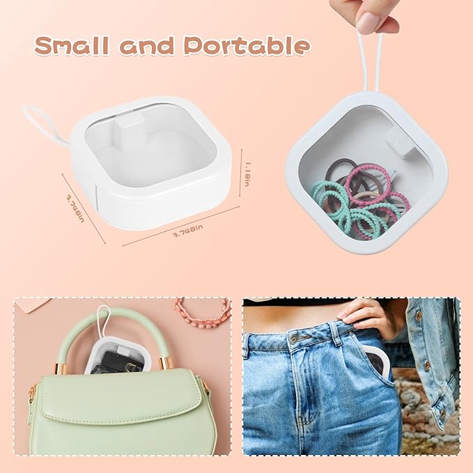 Headband storage box, portable headband storage box