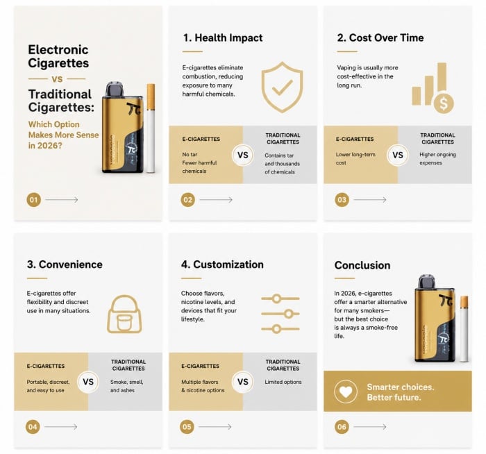 Electronic Cigarettes vs Traditional Cigarettes