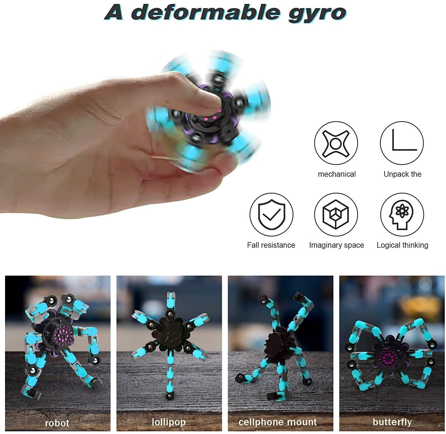 (🎄CHRISTMAS PRE SALE🎄- 45% OFF)  - Transformable Fingertip Gyro