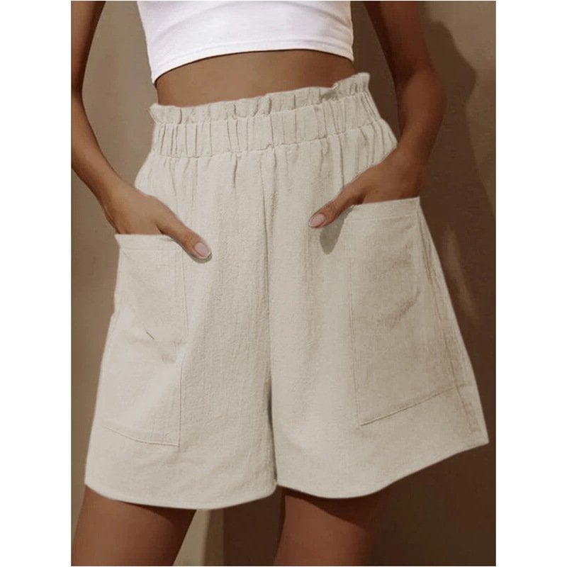 🔥Last Day Special Sale 70% OFF🔥--Women's Summer High Waist Wide Leg Casual Shorts