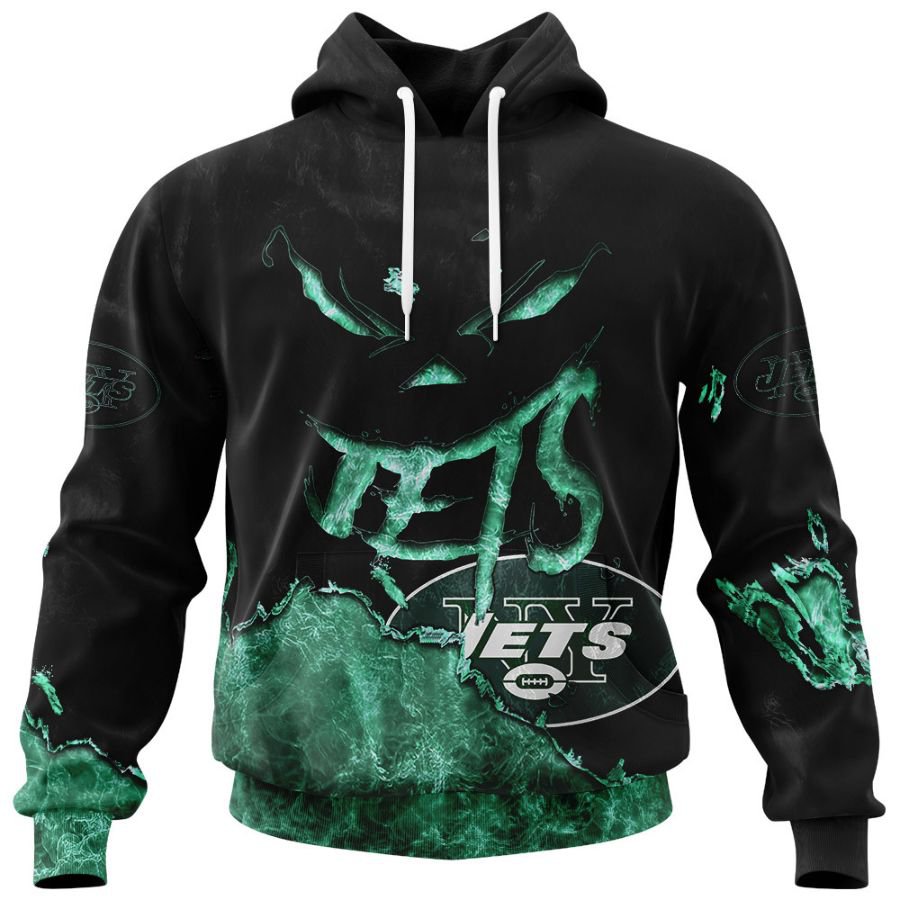 NEW YORK JETS 3D HOODIE HALLOWEEN001