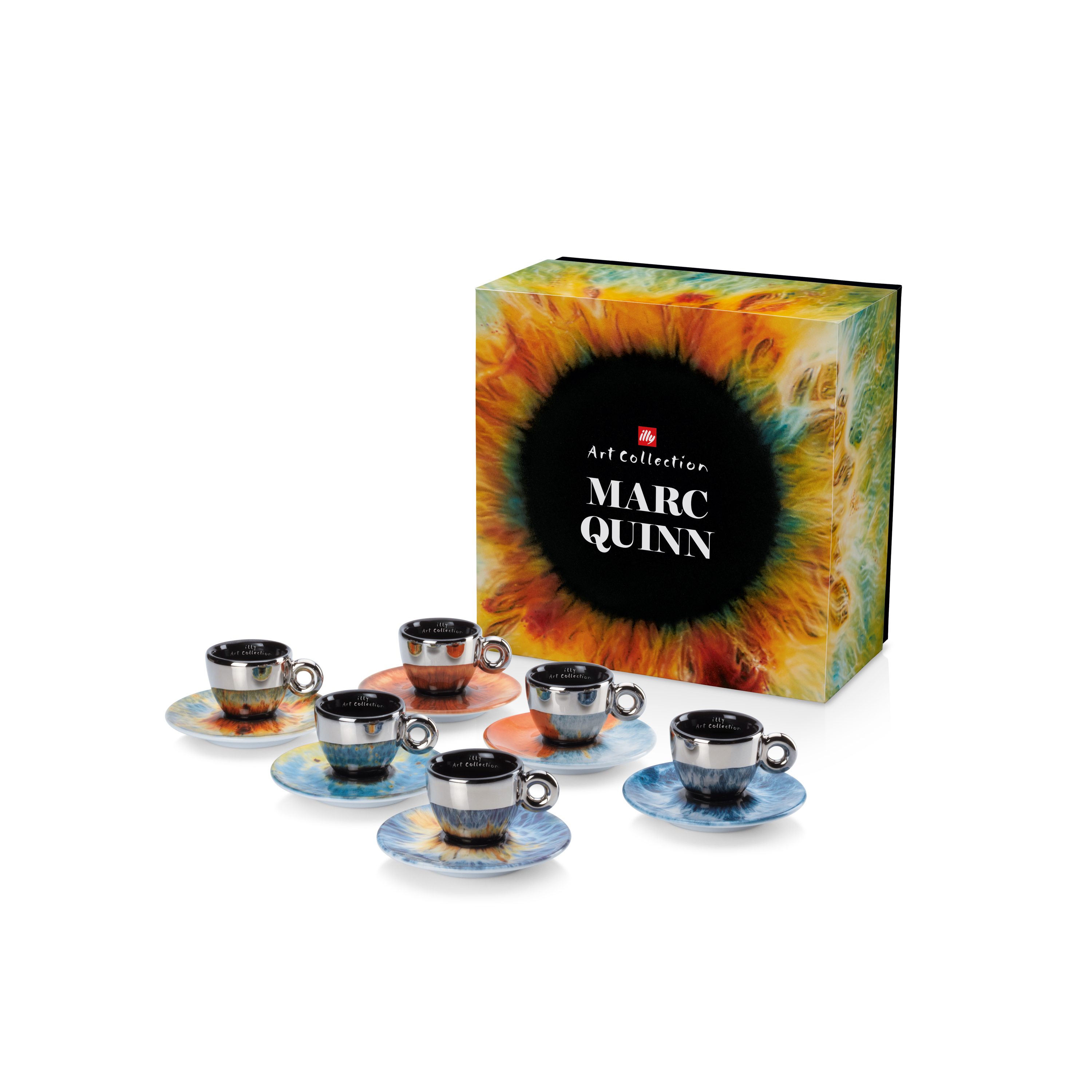 illy Art Collection Marc Quinn - Set of 6 Espresso Cups