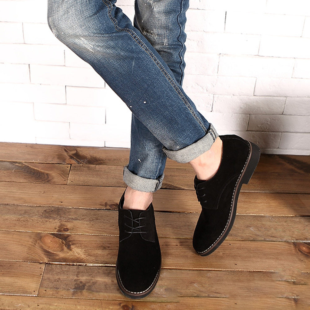 Castillotigo™ Zapatos Oxford de gamuza cómodos de moda de otoño