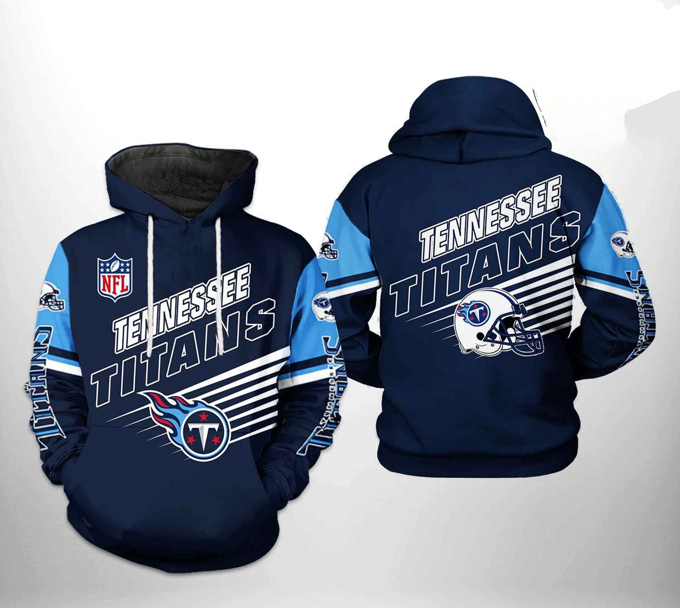 TENNESSEE TITANS 3D HOODIE SKULL106