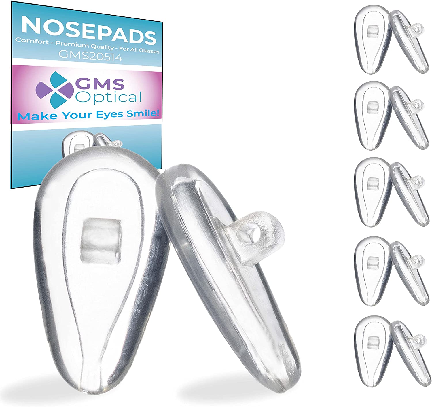 thumbnail image 2 of Nose Pads For Glasses - Adjustable, Prevents Slipping & Nose Marks, Ideal After Rhinoplasty, UK Made 2 of 9