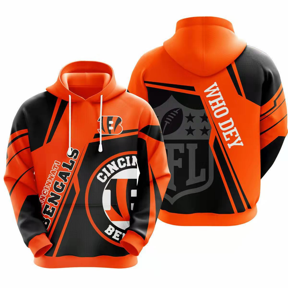 CINCINNATI BENGALS 3D HOODIE NOV06