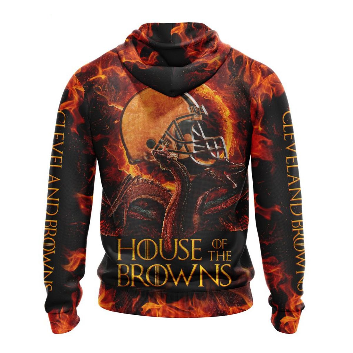 CLEVELAND BROWNS GAME OF THRONES – HOUSE OF THE BROWNS 3D HOODIE