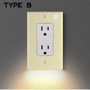 Outlet Wall Plate With Night Lights (No Batteries or Wires)