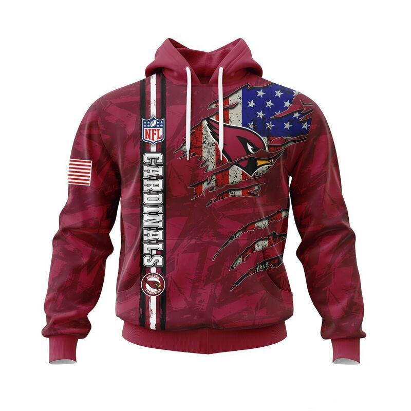 ARIZONA CARDINALS 3D HOODIE SKULL0802