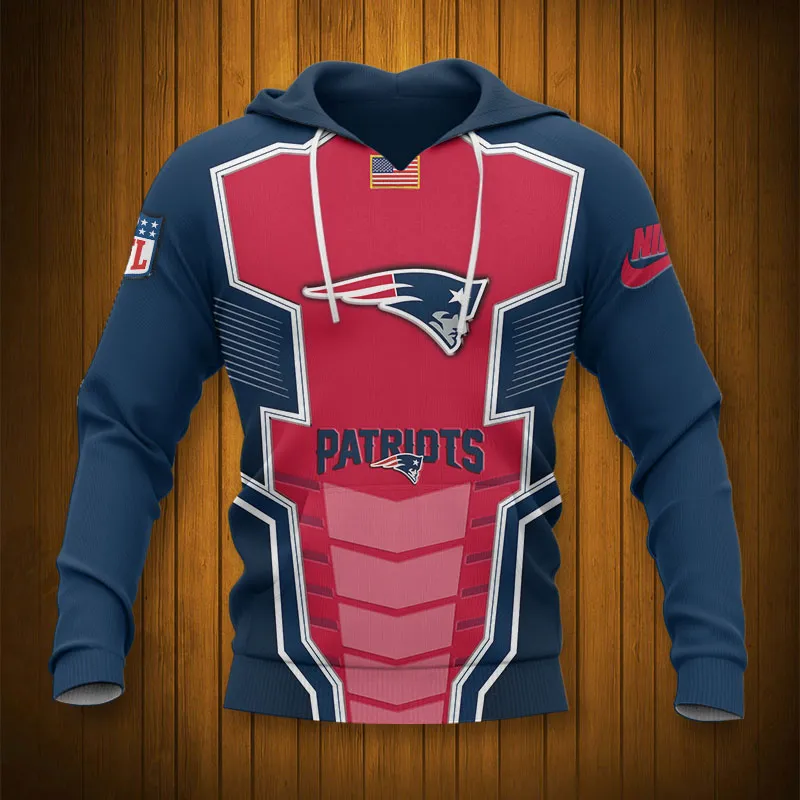 NEW ENGLAND PATRIOTS 3D HOODIE TTB4320