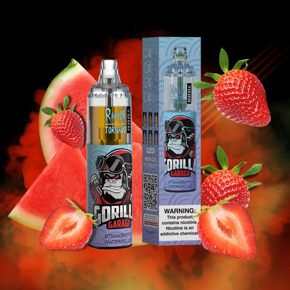 RM TORNADO 7000 AIRFLOW CONTROL SERIES  VAPE DEVICE [STRAWBERRY WATERMELON]