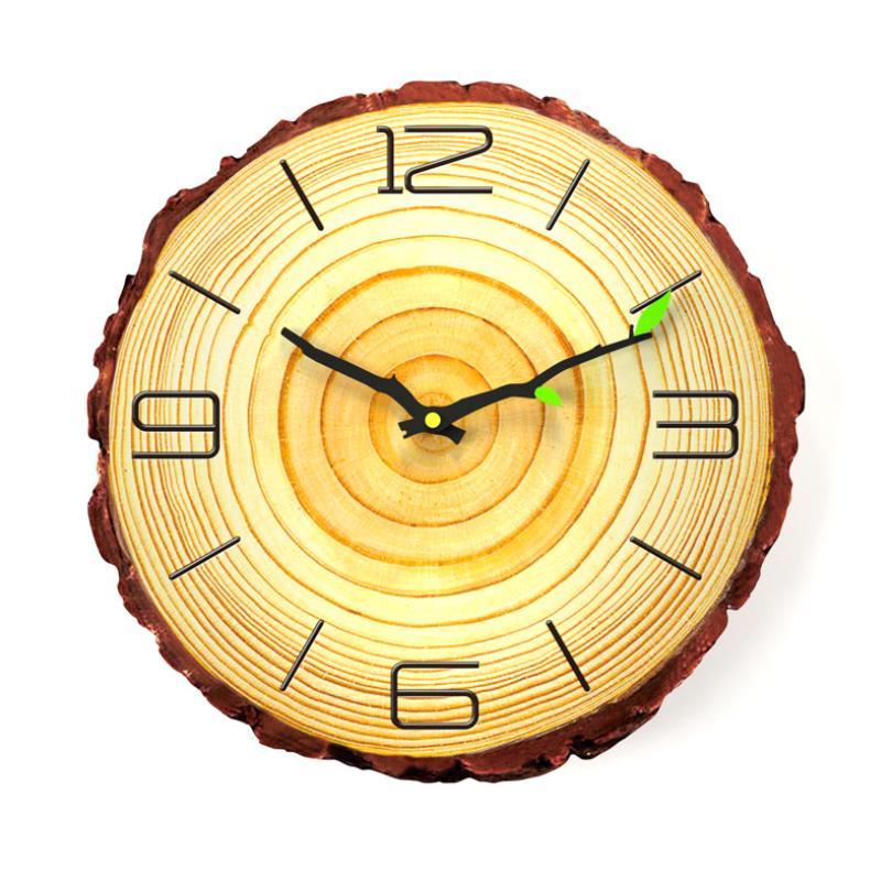 Higolot™ Wooden Annual Rings Wall Clock